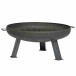 Feuerschale >378806< in anthrazit, Stahl pulverbeschichtet - 55x37x71cm (BxHxT)