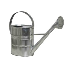 Gießkanne >ZINK / METALL< in silber,...