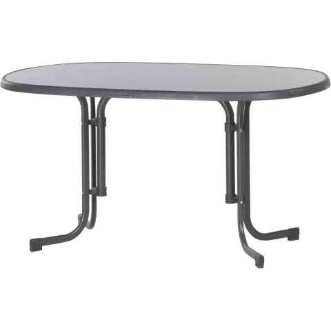 Klapptisch >252/< in anthrazit, Mecalit®-Pro, Stahl - 140x72x90cm (BxHxT)