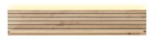 Wohnwand >Core< (3-teilig) in schilf matt / Artisan Dekor - 240x77x44 (BxHxT)