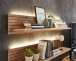 Wohnwand >Core< (3-teilig) in schilf matt / Artisan Dekor - 240x77x44 (BxHxT)