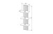 Wohnwand >Core< (3-teilig) in schilf matt / Artisan Dekor - 240x77x44 (BxHxT)