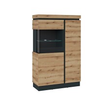 Wohnwand >Corte< (3-teilig) in Coast Evoke Eiche Dekor - 265x165x45 (BxHxT)