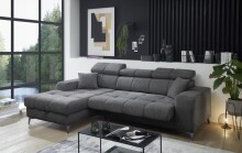 Ecksofa >SYDNEY< Elektrische Sitztiefenverstellung,...