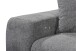 Ecksofa >SYDNEY< Elektrische Sitztiefenverstellung, 3 verstellbare Kopfstützen, Bettkasten, in anthrazit - 268x105x172 (BxHxT)