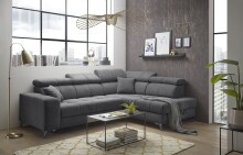 Ecksofa >SYDNEY< Elektrische Sitztiefenverstellung,...