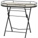 Gartentisch >STELLA< in schwarz, Mosaik Keramik - 68x60x41cm (BxHxT)