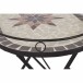 Gartentisch >STELLA< in schwarz, Mosaik Keramik - 68x60x41cm (BxHxT)