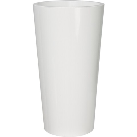 Übertopf >TUIT< in weiß, Polypropylen - 33x61x33x33cm (BxHxTxD)