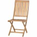 Gartenstuhl >PALEROS< klappbar, in natur, Akazienholz - 65x97x44,5cm (BxHxT)