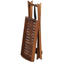 Tabletttisch >ASTORIA< in geölt, Akazienholz  - 60x66,5x40,5cm (BxHxT)