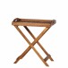 Tabletttisch >ASTORIA< in geölt, Akazienholz  - 60x66,5x40,5cm (BxHxT)