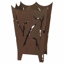 Feuerkorb >Mystic< in braun, Stahl - 40x64x40cm (BxHxT)