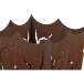 Feuerkorb >Mystic< in braun, Stahl - 40x64x40cm (BxHxT)