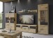Wohnwand >Grano< (3-teilig) in Viking Eiche Dekor - 215x195x41 (BxHxT)