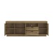 Wohnwand >Delamar< (3-teilig) in Coast Evoke Eiche Dekor - 266x165x40 (BxHxT)