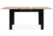Kulissentisch >Birmingham< ausziehbar bis 165cm, in Artisan Eiche Dekor / Schwarz - 125/165x75x80cm (BxHxT)
