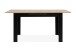 Kulissentisch >Birmingham< ausziehbar bis 165cm, in Artisan Eiche Dekor / Schwarz - 125/165x75x80cm (BxHxT)