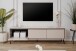 Lowboard >Arona< 3 Klappen, in Sand / Schwarz - 175x50x38cm (BxHxT)
