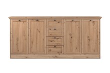 Anrichte >Timber< Landhaus, 4 Türen, 4 Schubladen, 4 Böden, in Artisan Eiche Dekor

 - 200x90x40cm (BxHxT)