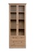 Vitrine >Timber< Landhaus, 2 Türen, 2 Schubladen, 3 Böden, in Artisan Eiche Dekor / Glas - 80x200x45cm (BxHxT)
