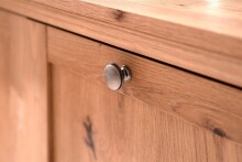 Buffet >Timber< Landhaus, 6 Türen, 3 Schubladen, in Glas /  Artisan Eiche Dekor - 120x200x40cm (BxHxT)