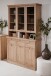 Buffet >Timber< Landhaus, 6 Türen, 3 Schubladen, in Glas /  Artisan Eiche Dekor - 120x200x40cm (BxHxT)