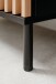 Sideboard >Monza< 2 Türen, 4 Schubladen, 2 Böden, 3D-Lamellen-Optik, in schwarz / Dekor Artisan Eiche - 160x90x40cm (BxHxT)