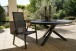 Gartentisch >Mojito Ceramic Negro< rund, Glaskeramik, Aluminium, anthrazit - 74x150 (HxD)