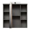 Badezimmerspiegelschrank >Veris< LED-Beleuchtung, Spiegel, Betonoptik grau - 68,6x68,1x20cm (B/H/T)