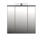 Badezimmerspiegelschrank >Veris< LED-Beleuchtung, Spiegel, Betonoptik grau - 68,6x68,1x20cm (B/H/T)
