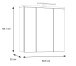 Badezimmerspiegelschrank >Veris< LED-Beleuchtung, Spiegel, Betonoptik grau - 68,6x68,1x20cm (B/H/T)