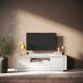 Lowboard >Siena< 2 Türen, 1 Schub, 1 Fach, Weiss Lack matt - 180x58x50 (BxHxT)