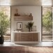 Sideboard >Siena< 2 Türen, 3 Schübe, Cashmere / Mercure Eiche Dekor - 180x80x50 (BxHxT)