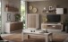 Sideboard >Siena< 2 Türen, 3 Schübe, Cashmere / Mercure Eiche Dekor - 180x80x50 (BxHxT)