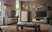 Sideboard >Siena< 2 Türen, 3 Schübe, Lava anthrazit/ Cadiz Eiche Dekor - 180x80x50 BxHxT