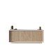 Sideboard >Siena< 4 Türen, Soft-Close, Cashmere / Eiche Dekor - 207x80x50 (BxHxT)