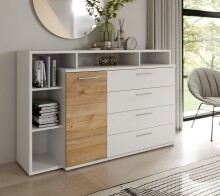 Sideboard >MAYACUS< 4 Schübe, 1 Tür, 5...