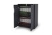 Aktenschrank >BELFAST< 2 Türen, 1 Boden, grifflos, Anthrazit 60 x 76,5, 37cm (BxHxT)