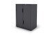 Aktenschrank >BELFAST< 2 Türen, 1 Boden, grifflos, Anthrazit 60 x 76,5, 37cm (BxHxT)