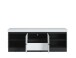 Lowboard >CAMPANIA< 2 Türen, 1 Schub, 1 Fach, Alpinweiß / Anthrazit - 180x68x45cm (BxHxT)
