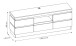 Lowboard >CAMPANIA< 2 Türen, 1 Schub, 1 Fach, Alpinweiß / Anthrazit - 180x68x45cm (BxHxT)