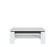 Couchtisch >CAMPANIA< in Alpinweiß / Anthrazit Dekor - 110x43x67cm (BxHxT)