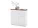 Garderoben-Set >Lisa< (4-teilig) in weiss / Eiche - 185x193x38 (BxHxT)