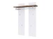 Garderoben-Set >Lisa< (4-teilig) in weiss / Eiche - 185x193x38 (BxHxT)