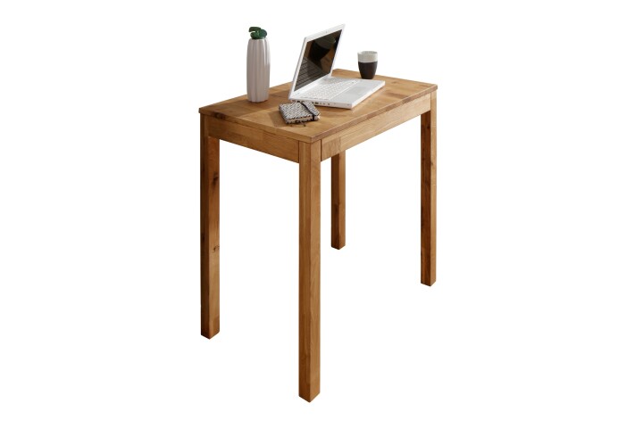 Esstisch >TI-0650< in Wildeiche massiv geölt - 50x75x70cm (BxHxT)