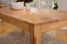 Esstisch >TI-0650< Wildeiche mssiv geölt - 70x75x70cm (BxHxT)