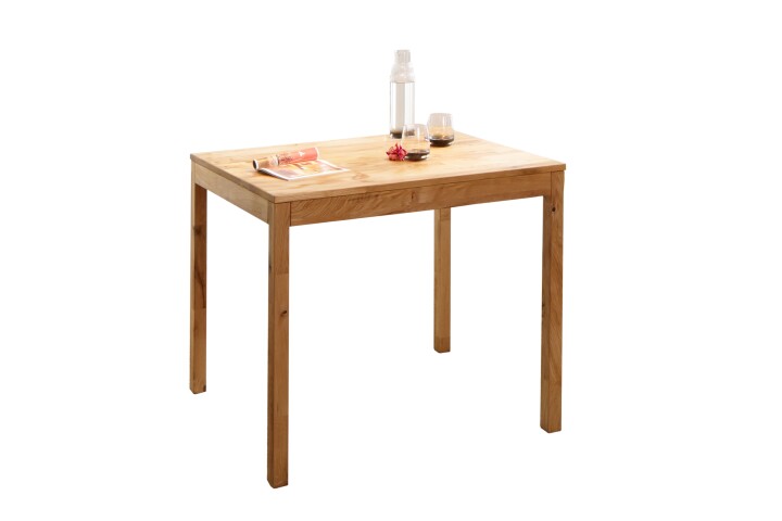 Esstisch >TI-0650< ib Wildeiche massiv geölt - 110x75x70cm (BxHxT)
