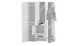 Kompaktgarderobe >Anzio< in Weiß Hochglanz - 140x191x35cm (BxHxT)