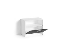 Sitzbank >BEN< in Weiß/Schwarz 60 x 48 x 35...